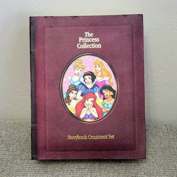 Disney's Princess Collection Storybook Ornament Set, Belle, Jasmine, Cinderella - Picture 1 of 3